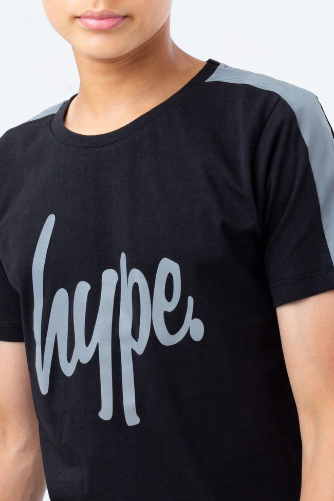 HYPE REFLECTIVE SIDE STRIPE KIDS T-SHIRT