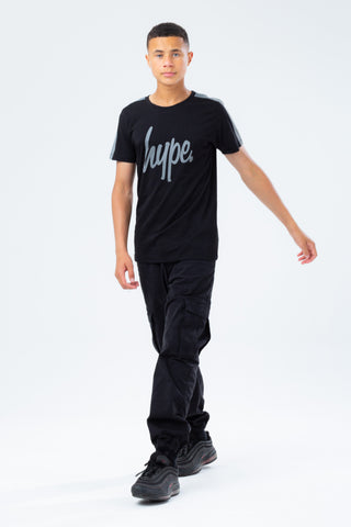 HYPE REFLECTIVE SIDE STRIPE KIDS T-SHIRT