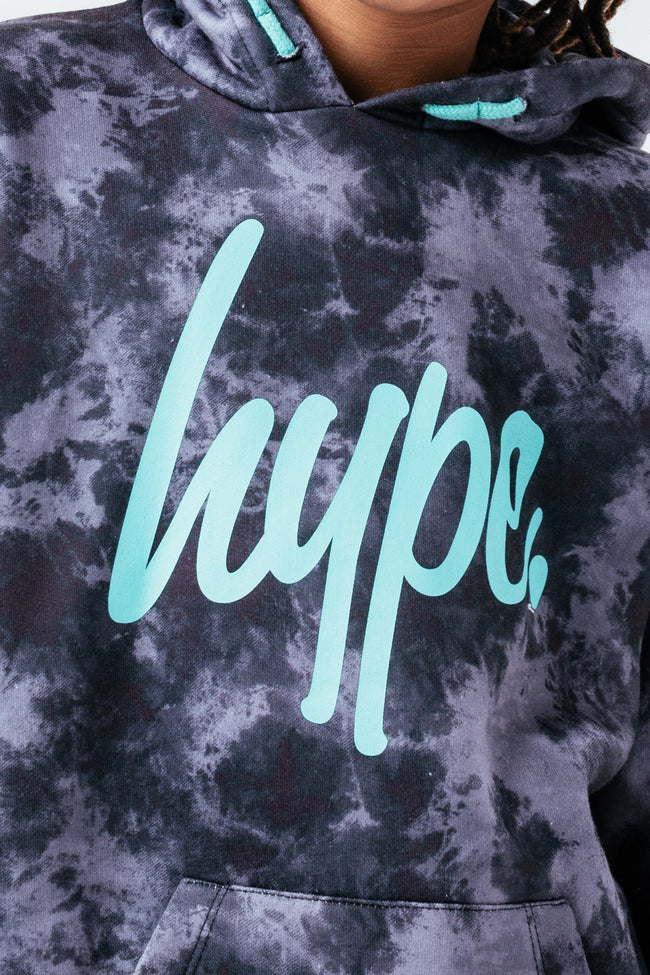 HYPE ACID WASH BOYS HOODIE