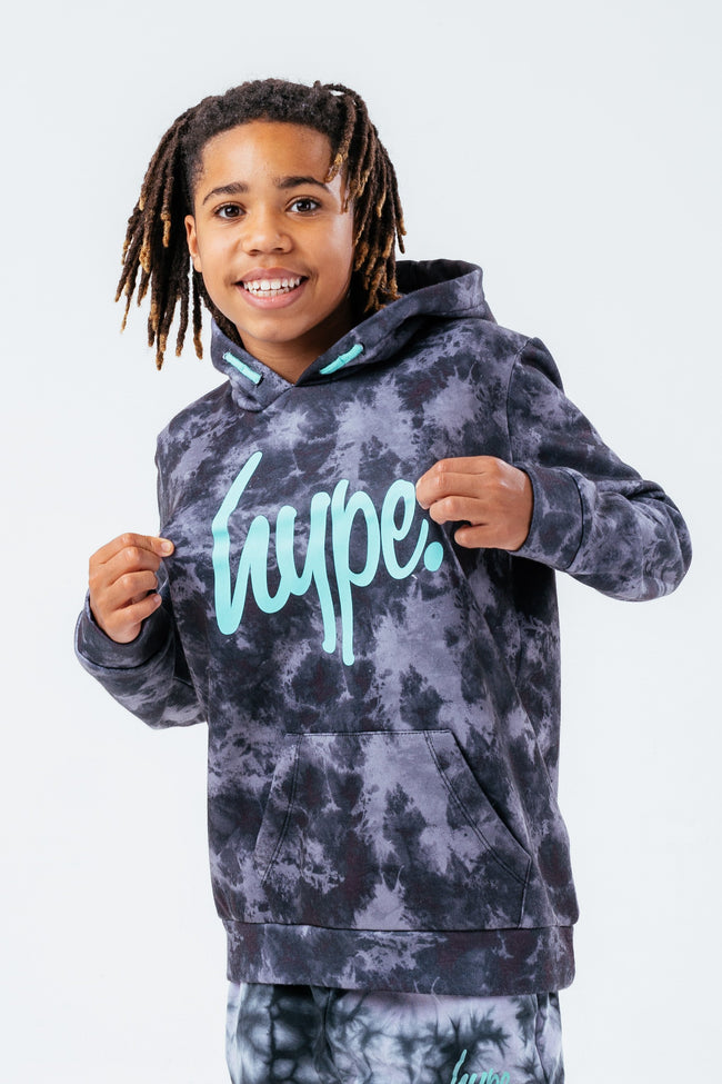 HYPE ACID WASH BOYS HOODIE