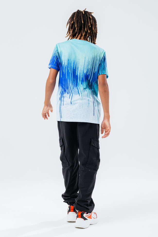 HYPE TEAL DRIPS BOYS T-SHIRT