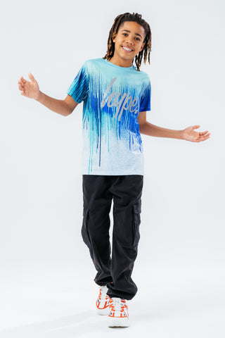 HYPE TEAL DRIPS BOYS T-SHIRT