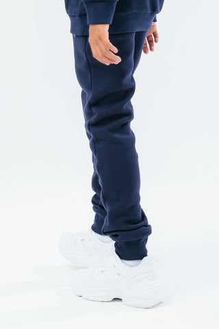 HYPE NAVY & MINT SCRIPT KIDS JOGGERS