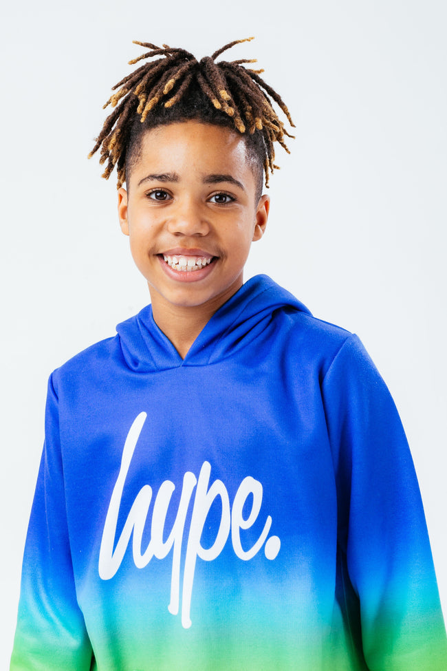 HYPE BLUE FADE BOYS HOODIE