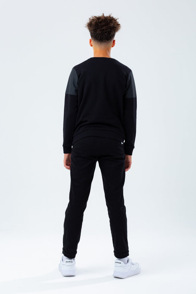 HYPE BLACK UTILITY BOYS CREW NECK