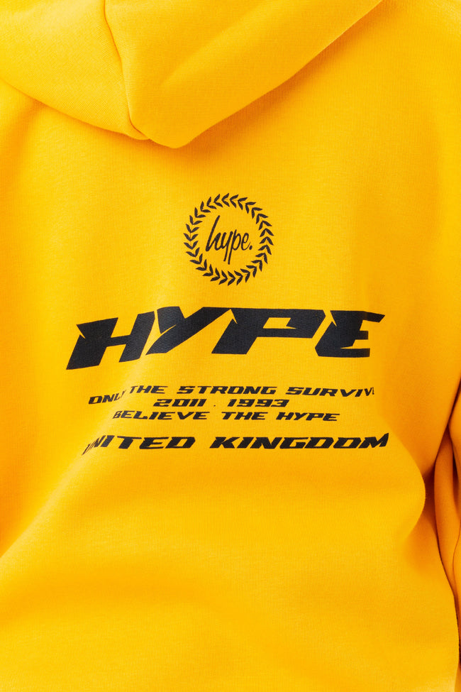 HYPE YELLOW RACER OVERSIZED BOYS HOODIE