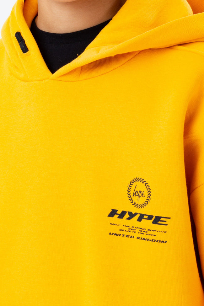 HYPE YELLOW RACER OVERSIZED BOYS HOODIE