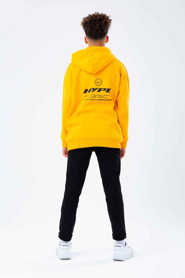 HYPE YELLOW RACER OVERSIZED BOYS HOODIE