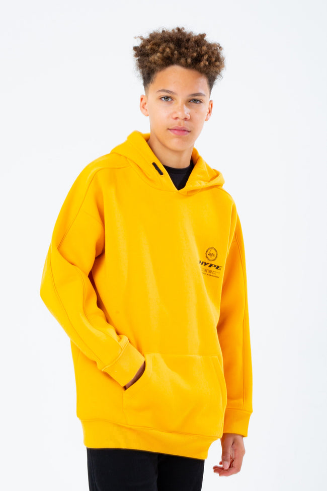 HYPE YELLOW RACER OVERSIZED BOYS HOODIE