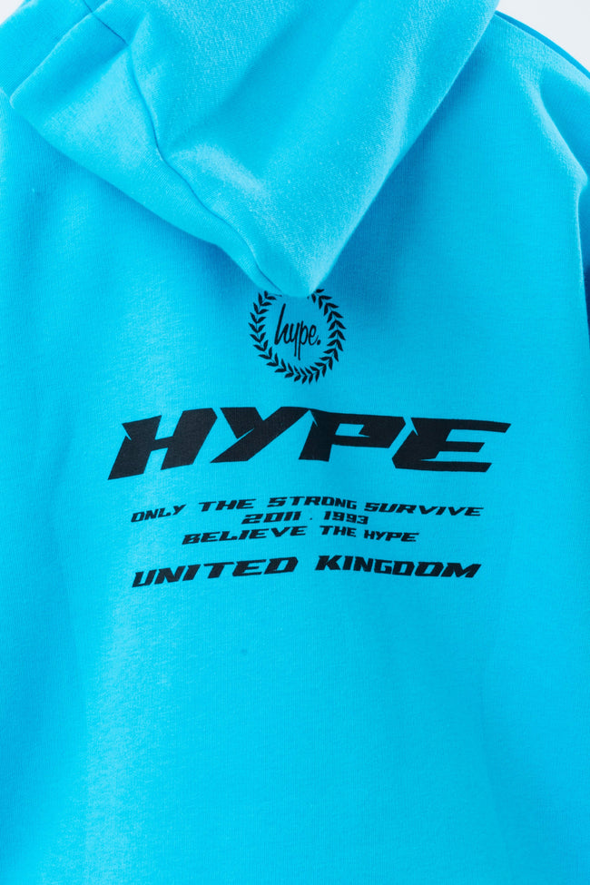 HYPE BLUE RACER OVERSIZED BOYS HOODIE