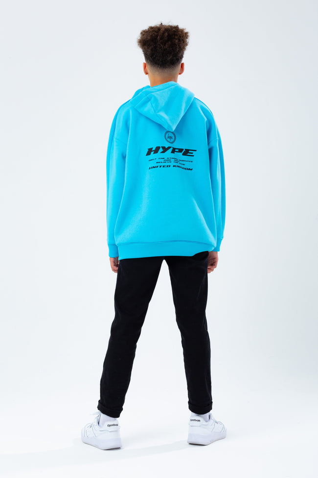 HYPE BLUE RACER OVERSIZED BOYS HOODIE