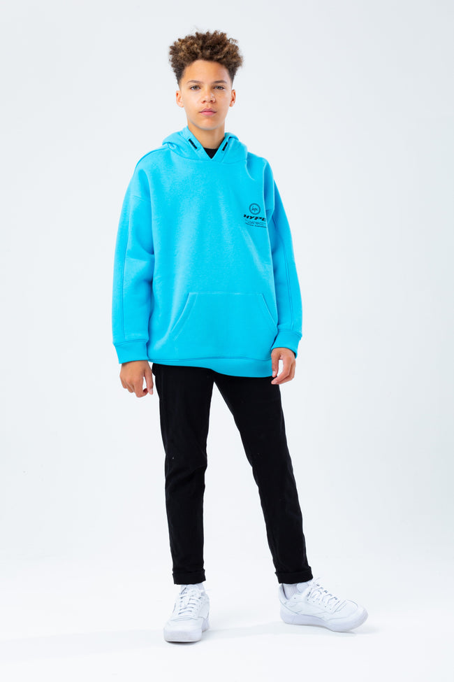 HYPE BLUE RACER OVERSIZED BOYS HOODIE