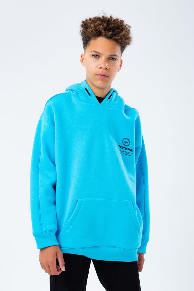 HYPE BLUE RACER OVERSIZED BOYS HOODIE