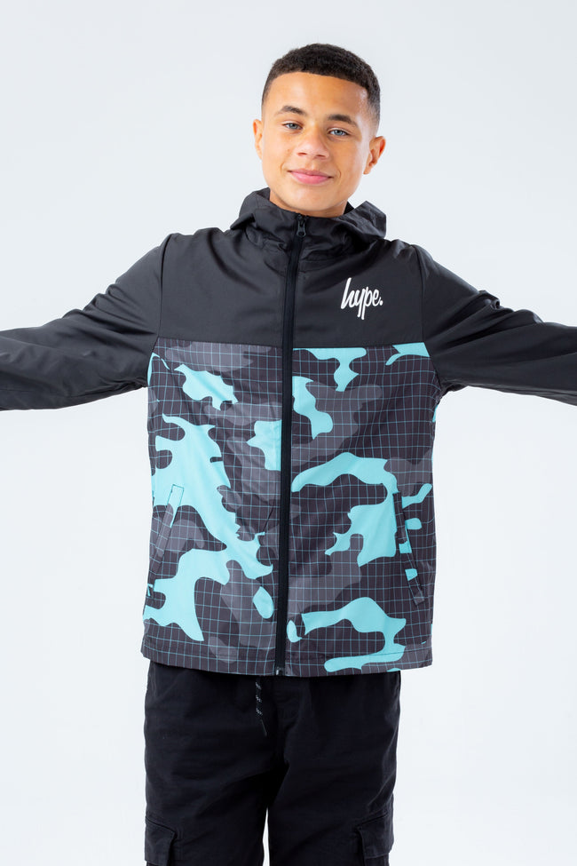 HYPE NEON CAMO KIDS RUNNER JACKET