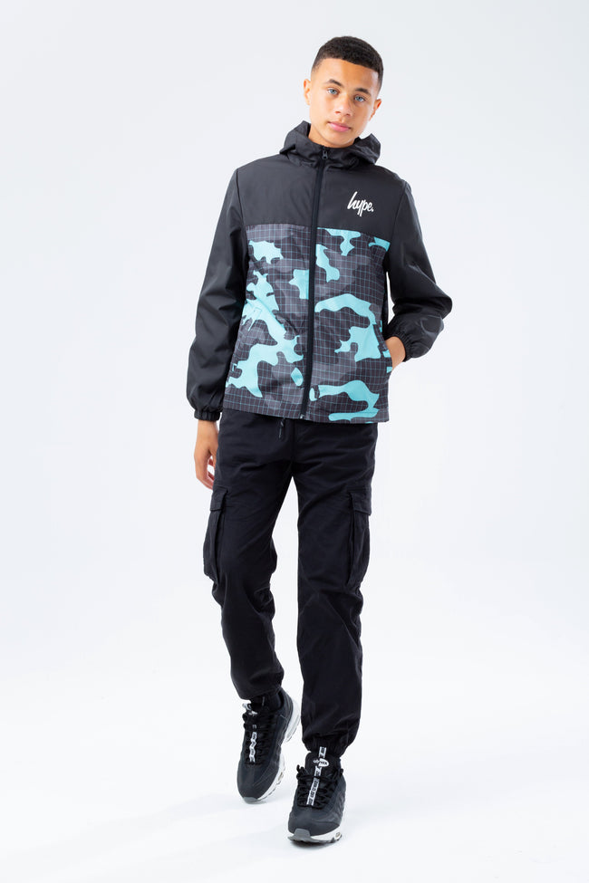 HYPE NEON CAMO KIDS RUNNER JACKET