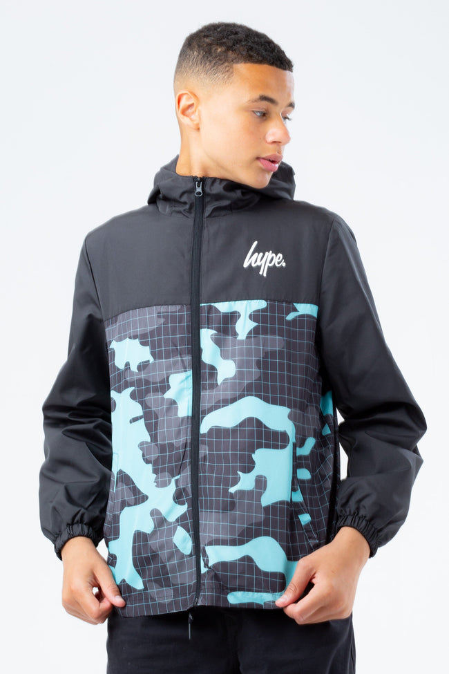 HYPE NEON CAMO KIDS RUNNER JACKET