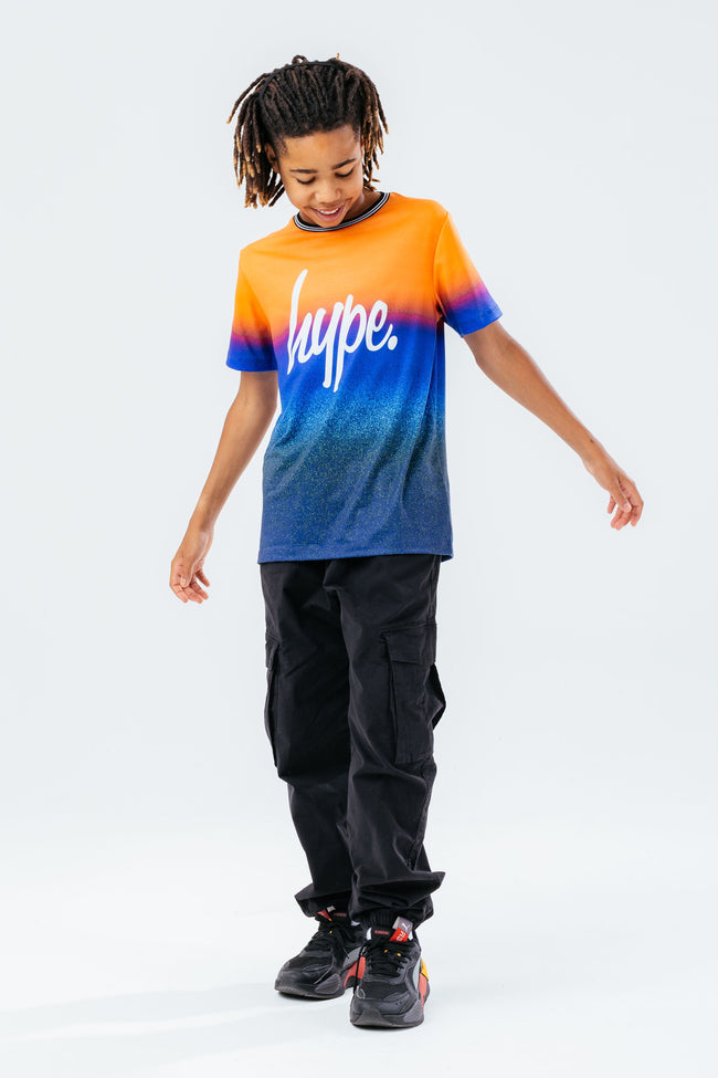 HYPE SUNRISE SPECKLE FADE BOYS T-SHIRT