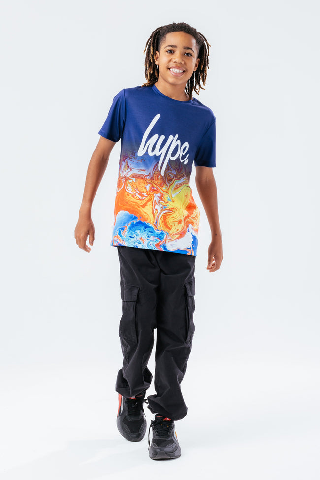 HYPE MARBLE FADE KIDS T-SHIRT