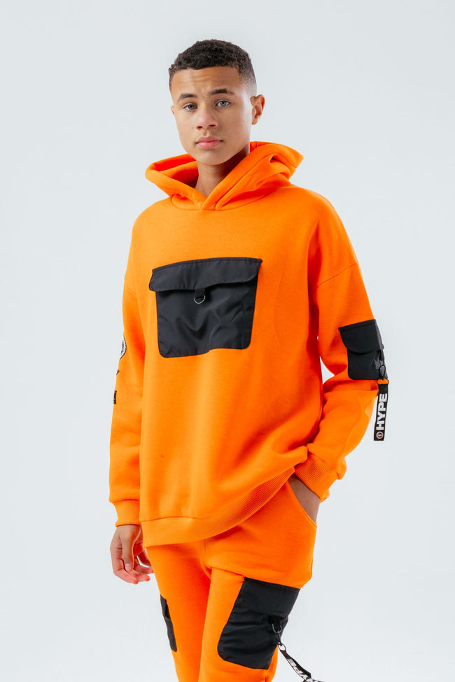 HYPE ORANGE FORCES BOYS HOODIE