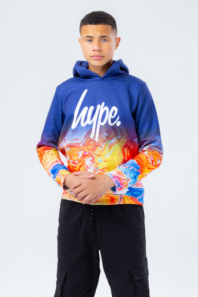 HYPE MARBLE FADE BOYS HOODIE