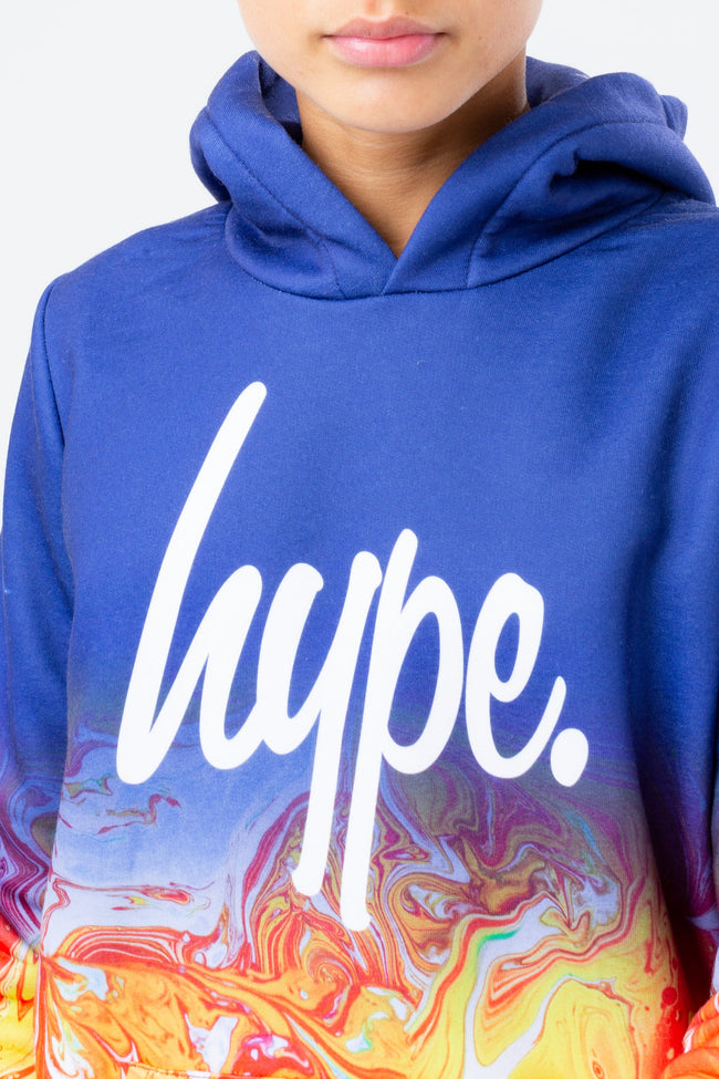 HYPE MARBLE FADE BOYS HOODIE