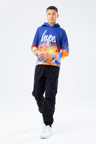 HYPE MARBLE FADE BOYS HOODIE