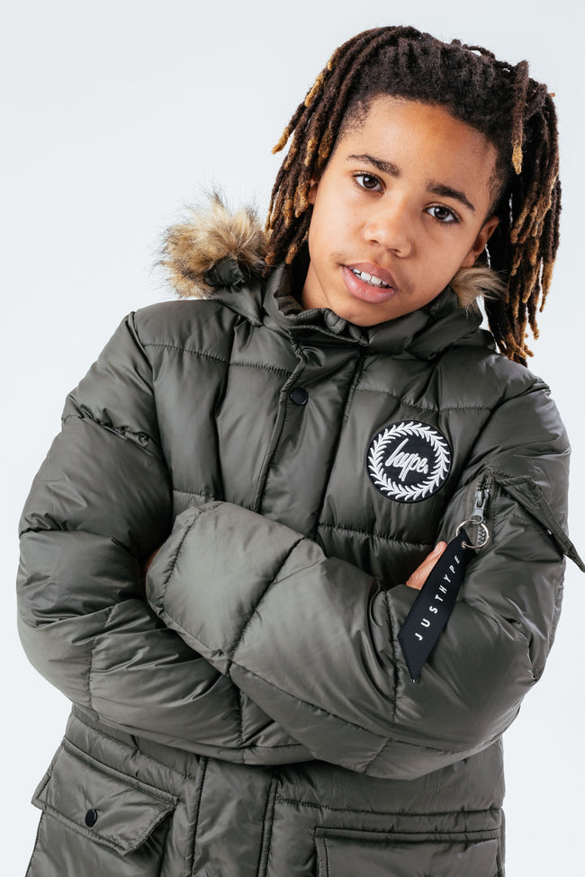 HYPE KHAKI BOYS EXPLORER JACKET