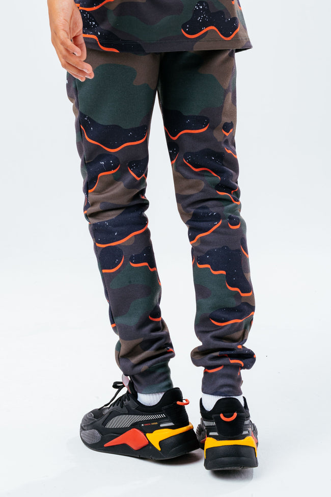 HYPE ORANGE DROP CAMO BOYS JOGGERS