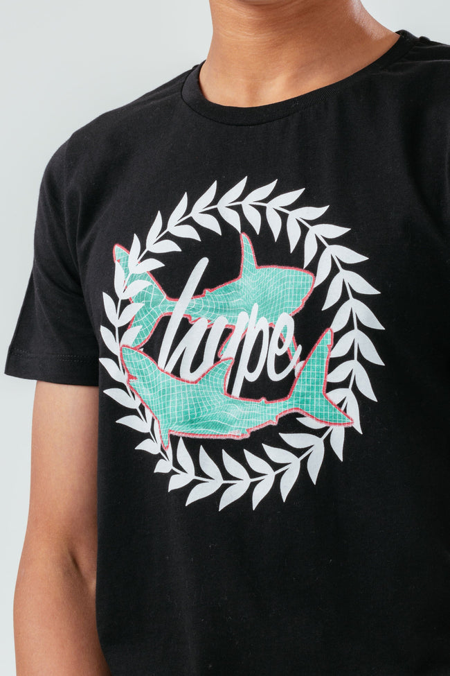 HYPE SHARK CREST BOYS T-SHIRT