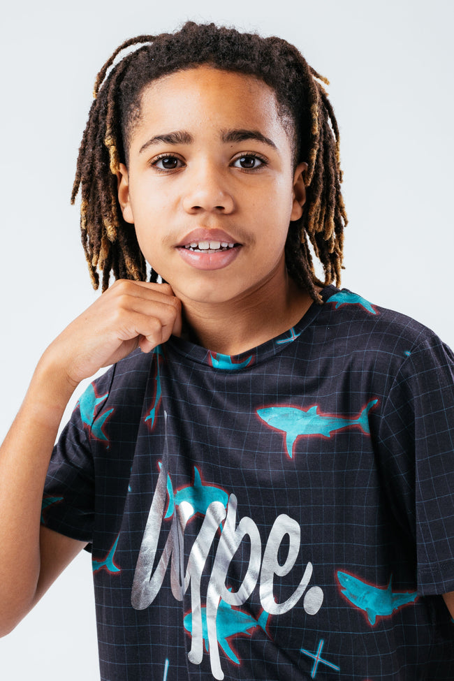 HYPE NEON SHARK KIDS T-SHIRT