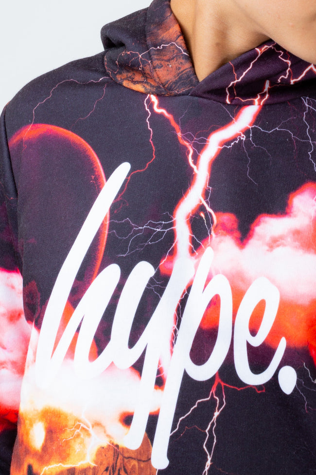 HYPE RED LIGHTNING BOYS HOODIE