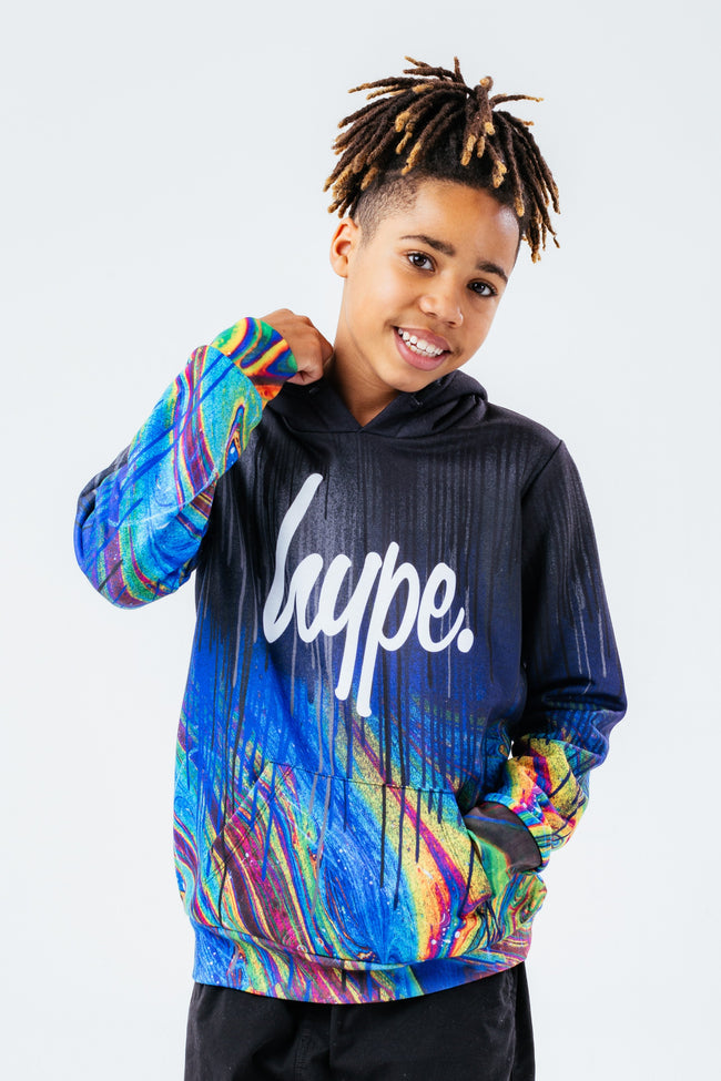 HYPE MARBLE DRIPS BOYS HOODIE