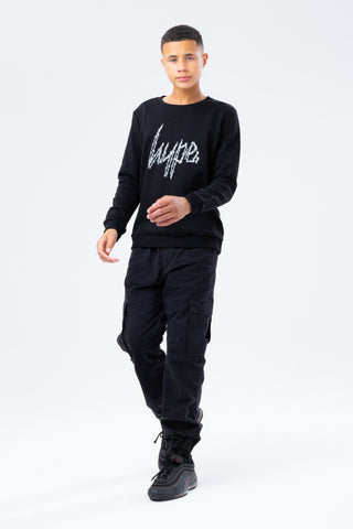 HYPE BARB SCRIPT BOYS CREW NECK