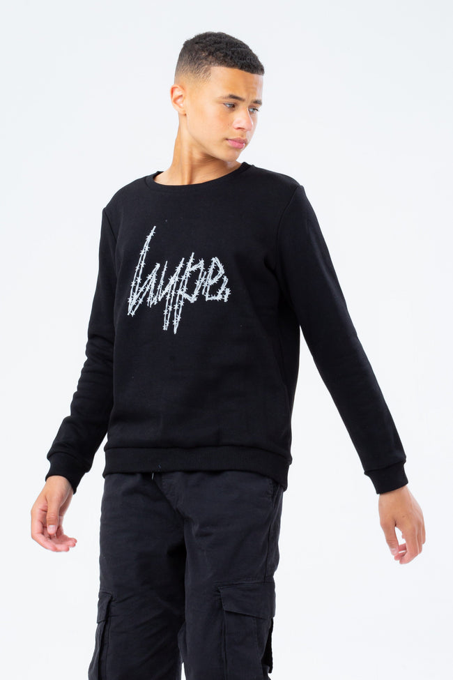 HYPE BARB SCRIPT BOYS CREW NECK