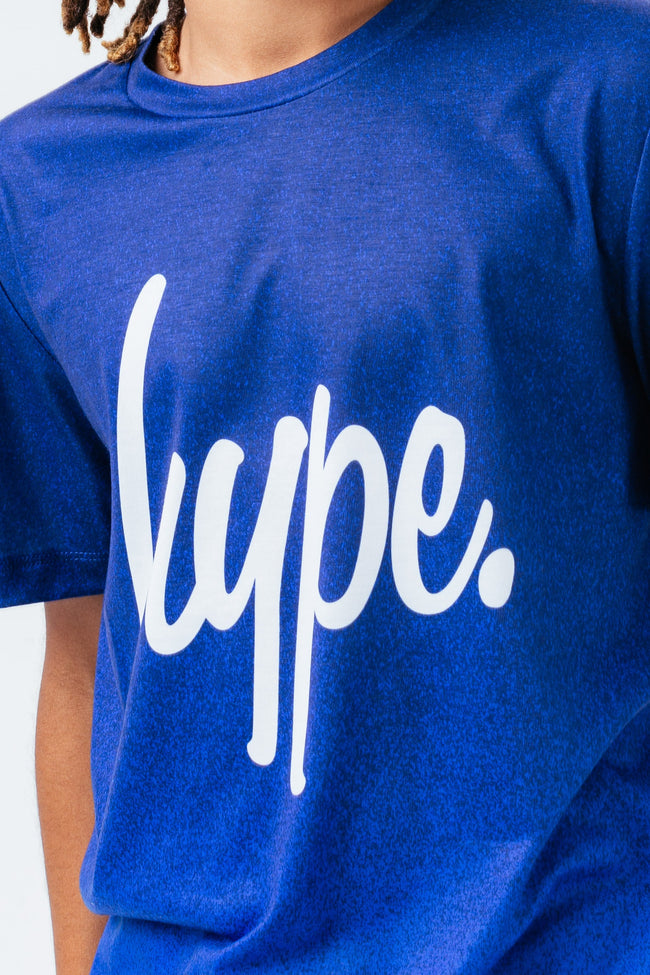 HYPE BLUE SPECKLE FADE BOYS T-SHIRT