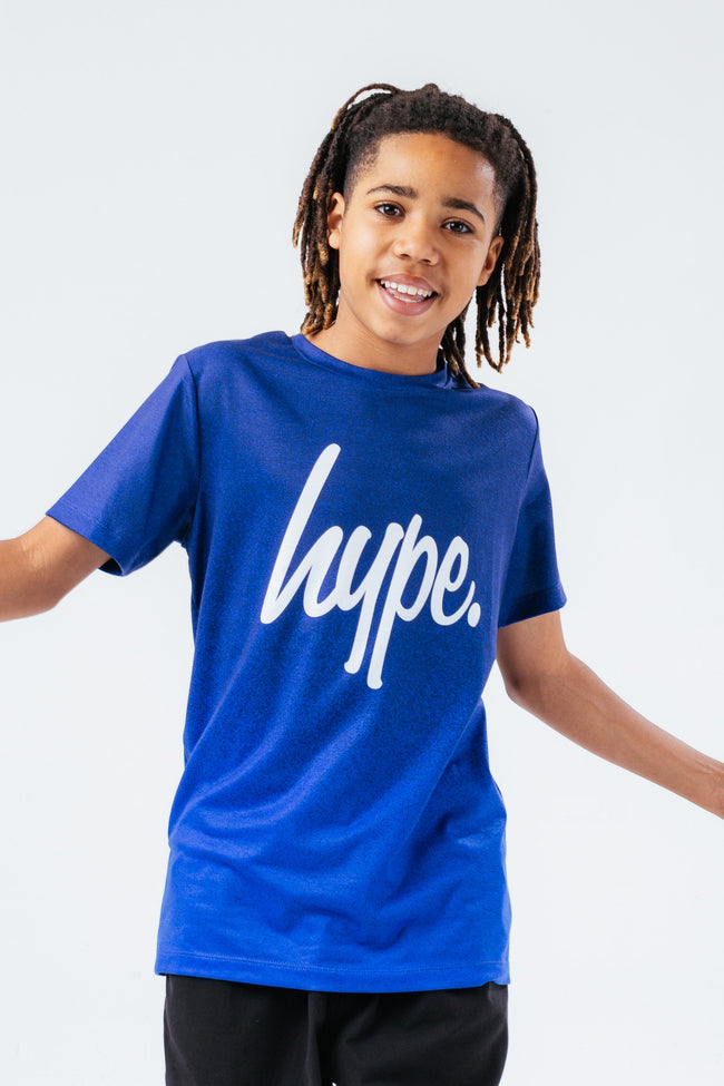 HYPE BLUE SPECKLE FADE BOYS T-SHIRT