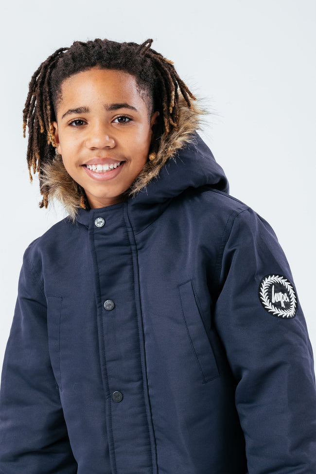 HYPE NAVY KIDS PARKA JACKET