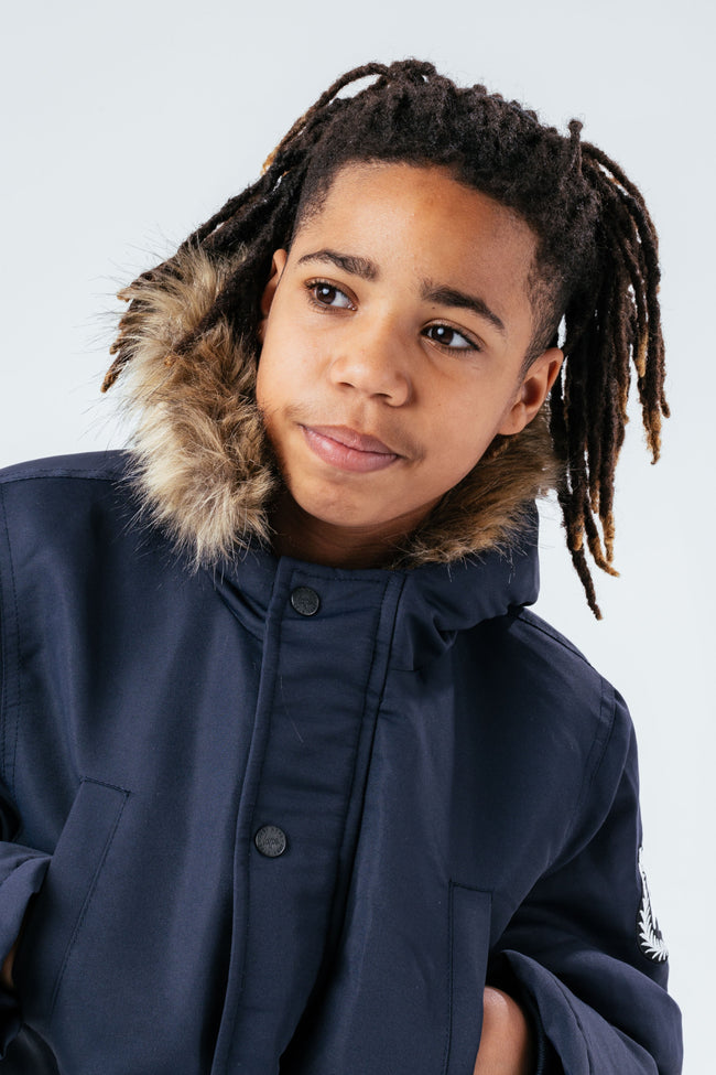 HYPE NAVY KIDS PARKA JACKET