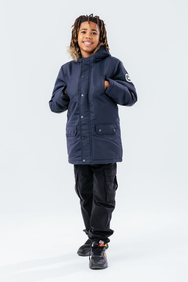 HYPE NAVY KIDS PARKA JACKET