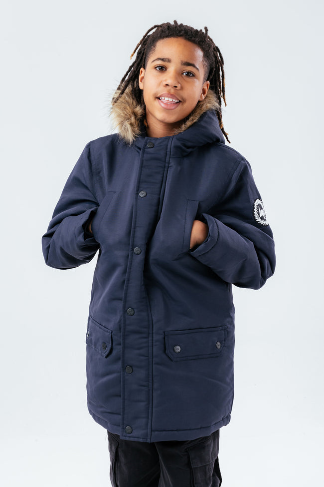 HYPE NAVY KIDS PARKA JACKET