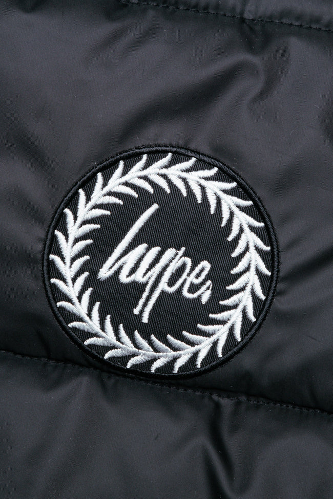 HYPE BLACK KIDS PUFFER JACKET