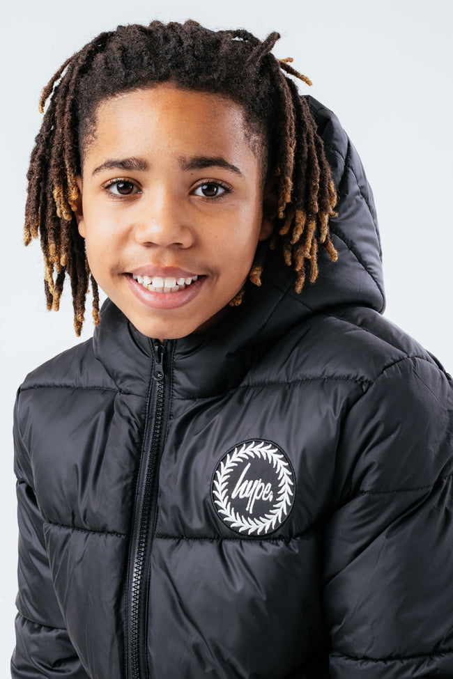 HYPE BLACK KIDS PUFFER JACKET