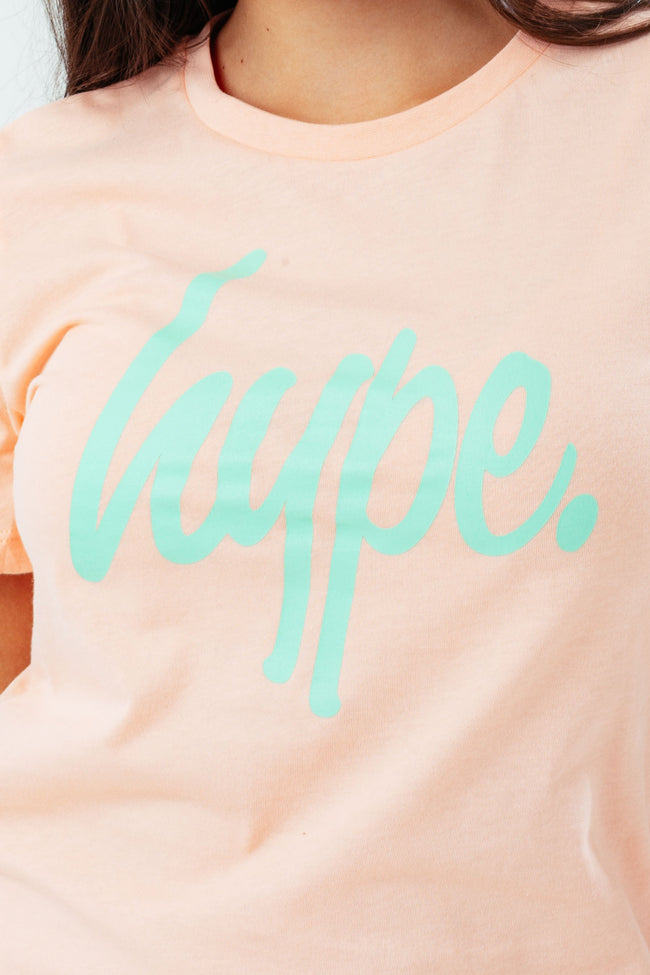 HYPE PINK & MINT SCRIPT GIRLS T-SHIRT