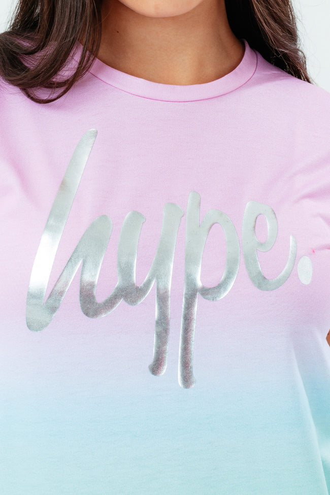 HYPE PINK MINT FADE KIDS T-SHIRT