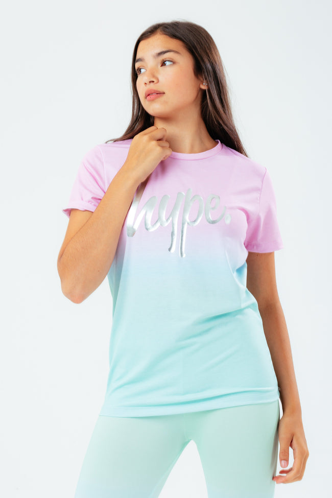 HYPE PINK MINT FADE KIDS T-SHIRT