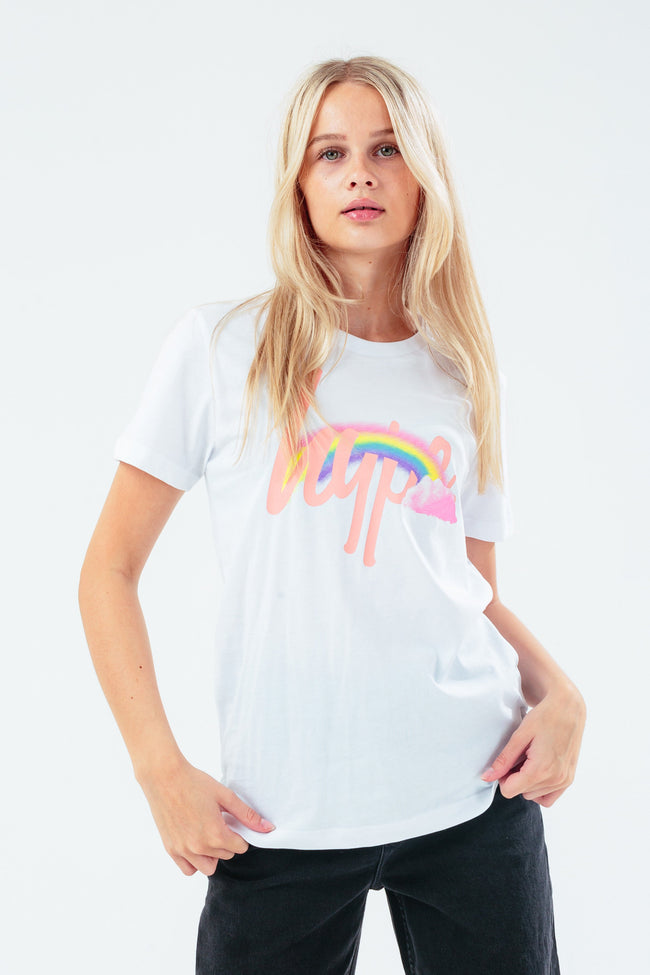 HYPE RAINBOW SCRIPT GIRLS T-SHIRT