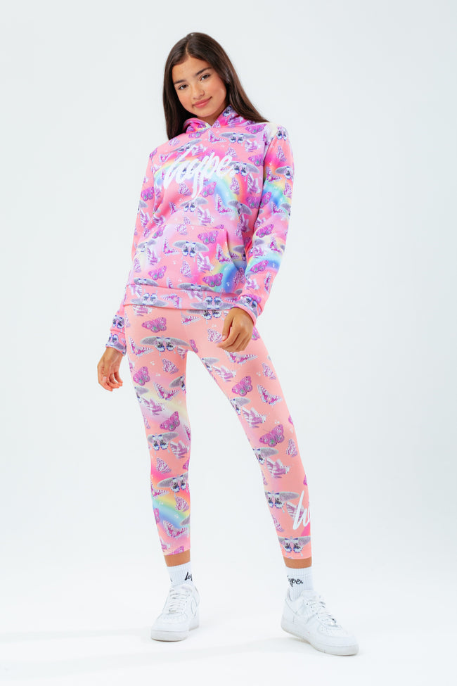 HYPE BUTTERFLY FIELD GIRLS HOODIE