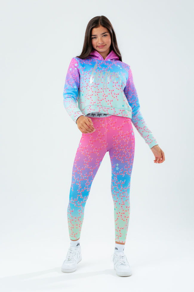 HYPE STAR MAP GIRLS CROP HOODIE