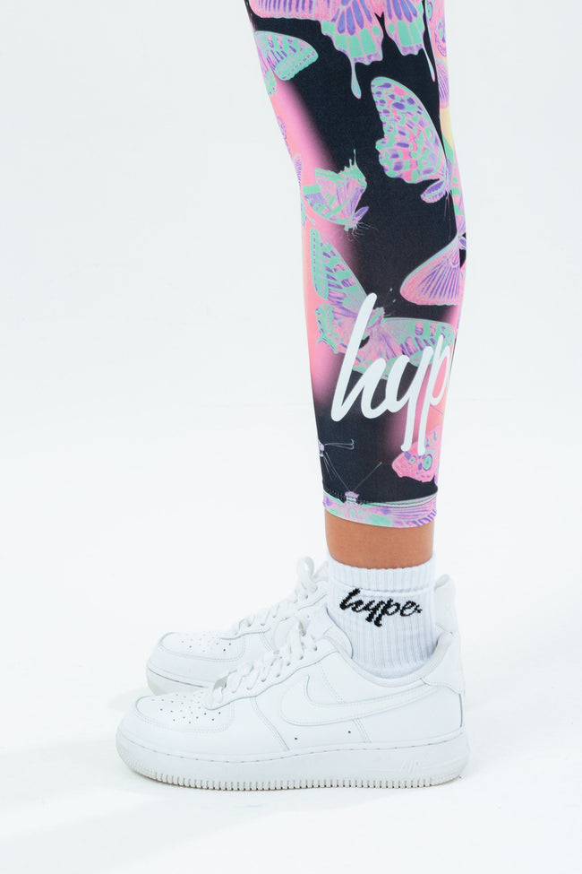 HYPE BUTTERFLY GLOW KIDS LEGGINGS