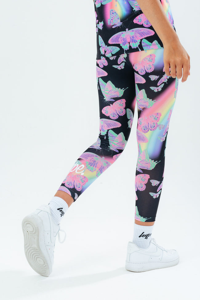 HYPE BUTTERFLY GLOW KIDS LEGGINGS